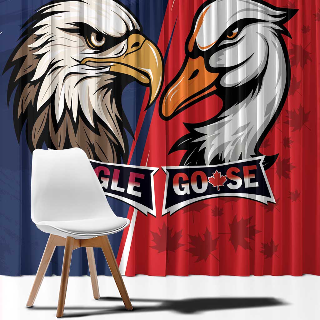 Canada Goose x USA Band Eagle Faced Off Window Curtain