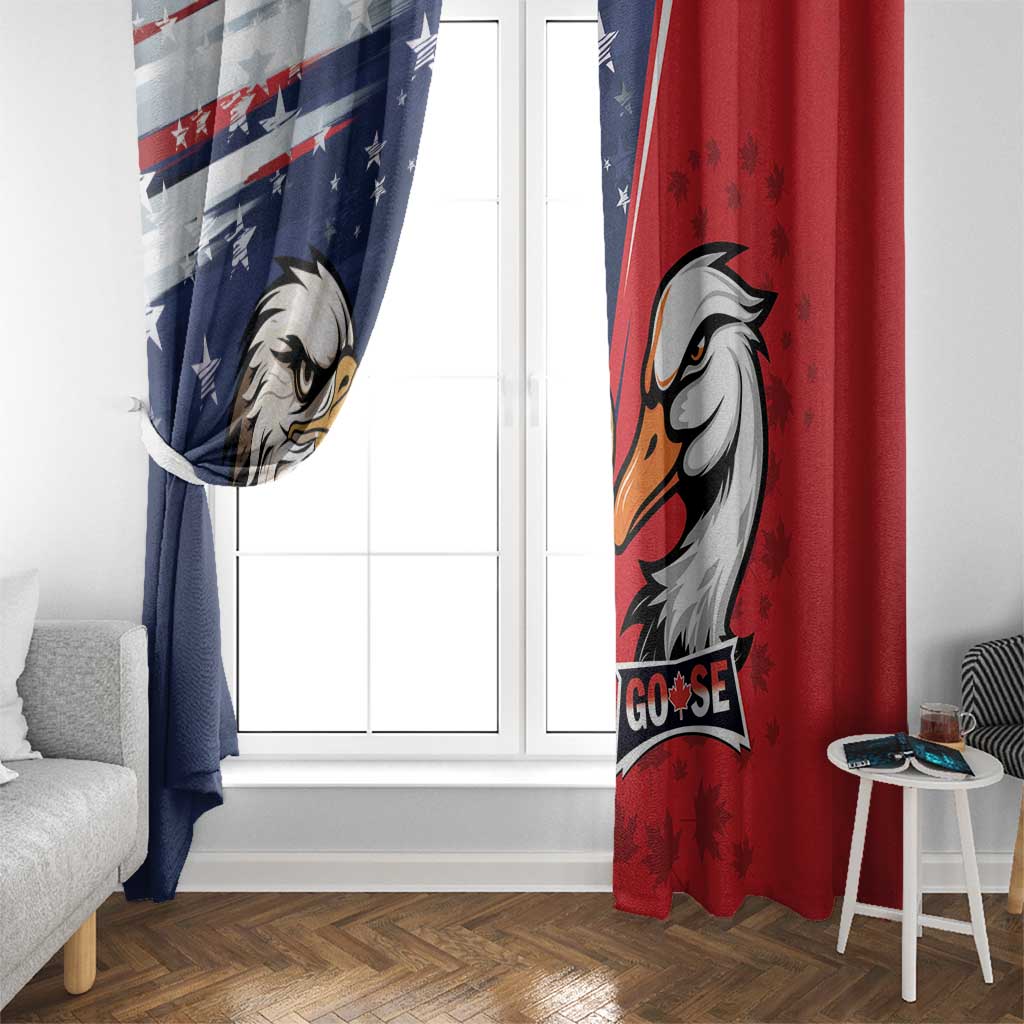 Canada Goose x USA Band Eagle Faced Off Window Curtain