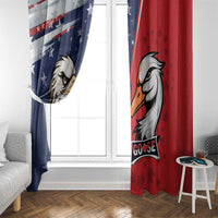 Canada Goose x USA Band Eagle Faced Off Window Curtain