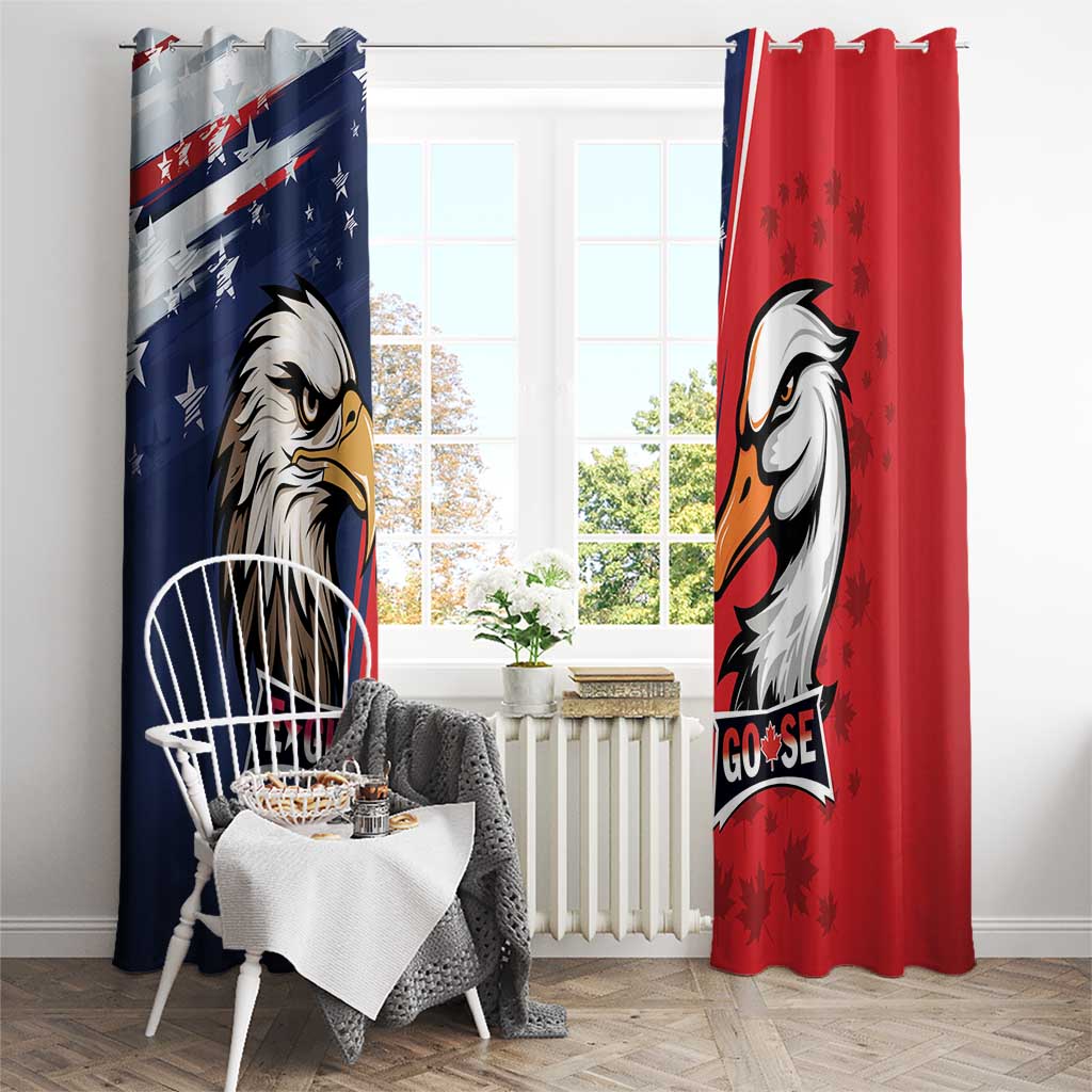 Canada Goose x USA Band Eagle Faced Off Window Curtain