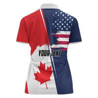 Personalized Canada Goose x USA Band Eagle Faced Off Women Polo Shirt