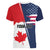 Personalized Canada Goose x USA Band Eagle Faced Off Women V-Neck T-Shirt