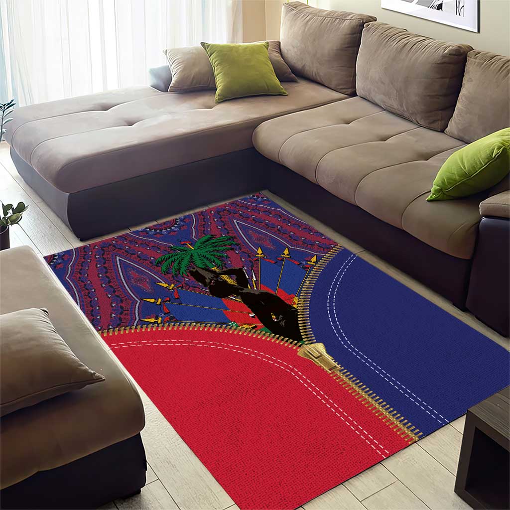 Haiti Heritage Month Area Rug Zipper Stylized
