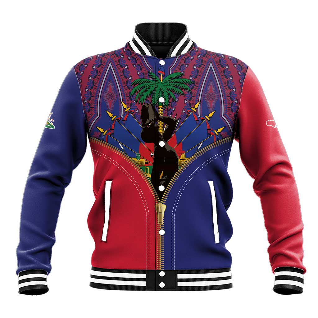 Haiti Heritage Month Baseball Jacket Zipper Stylized