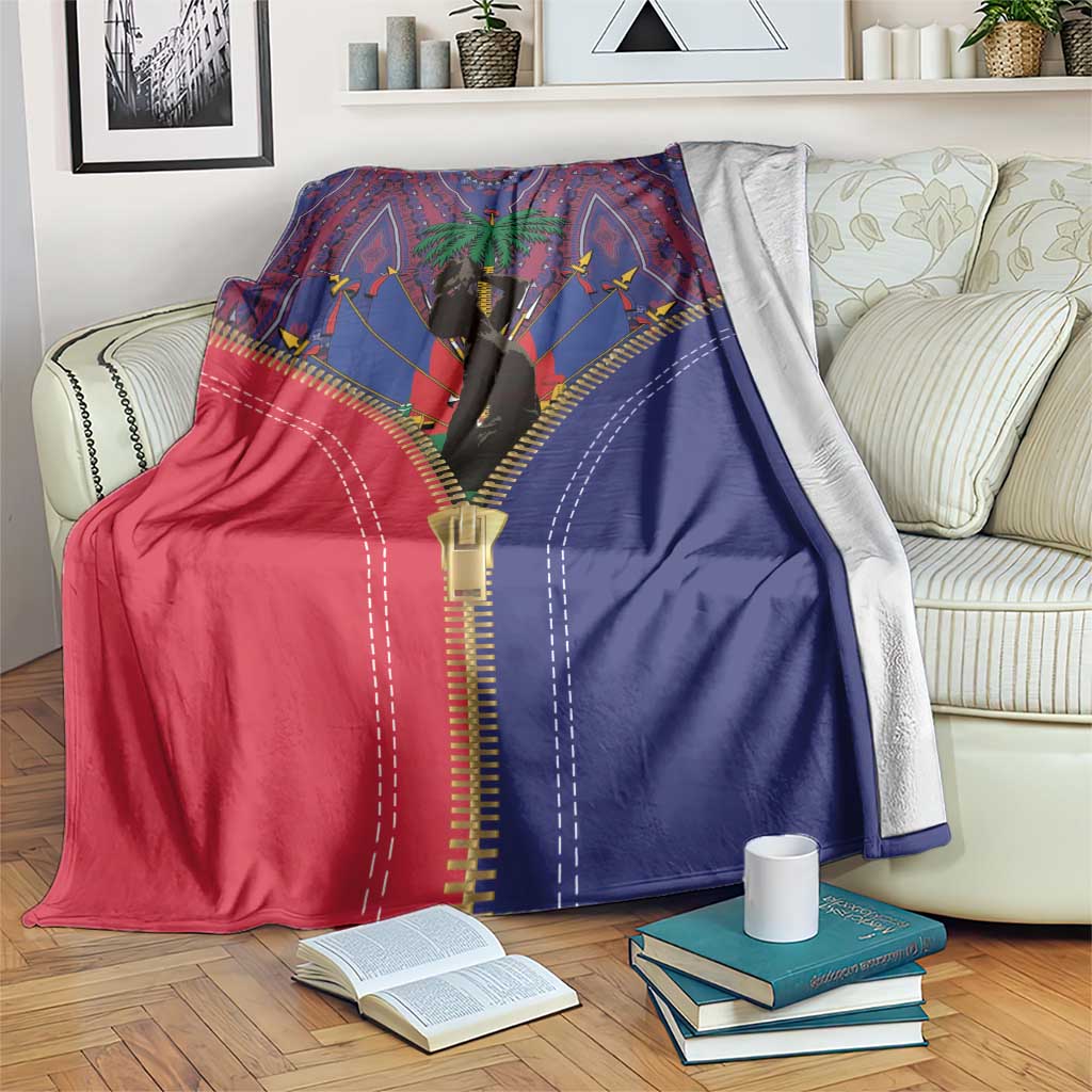 Haiti Heritage Month Blanket Zipper Stylized