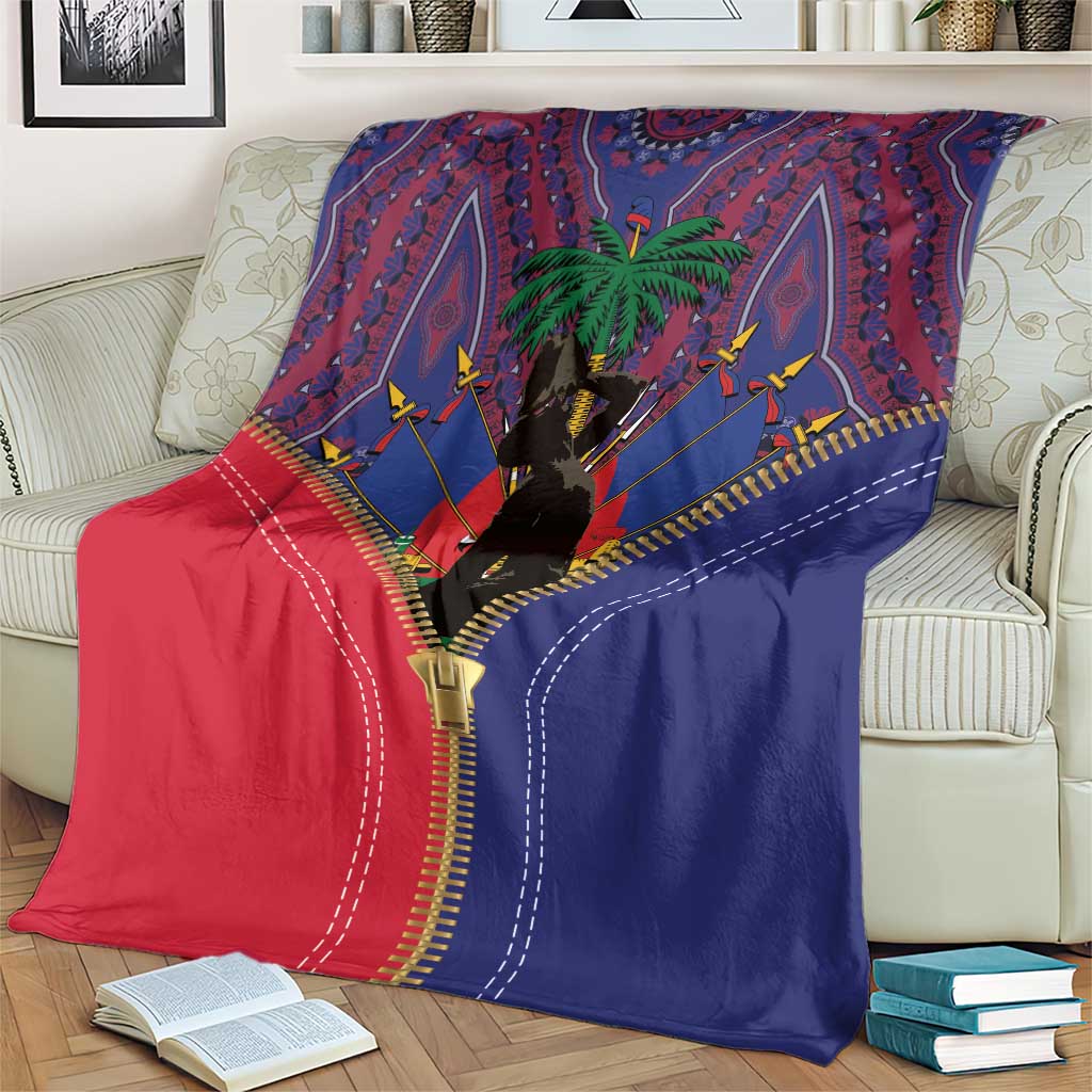 Haiti Heritage Month Blanket Zipper Stylized