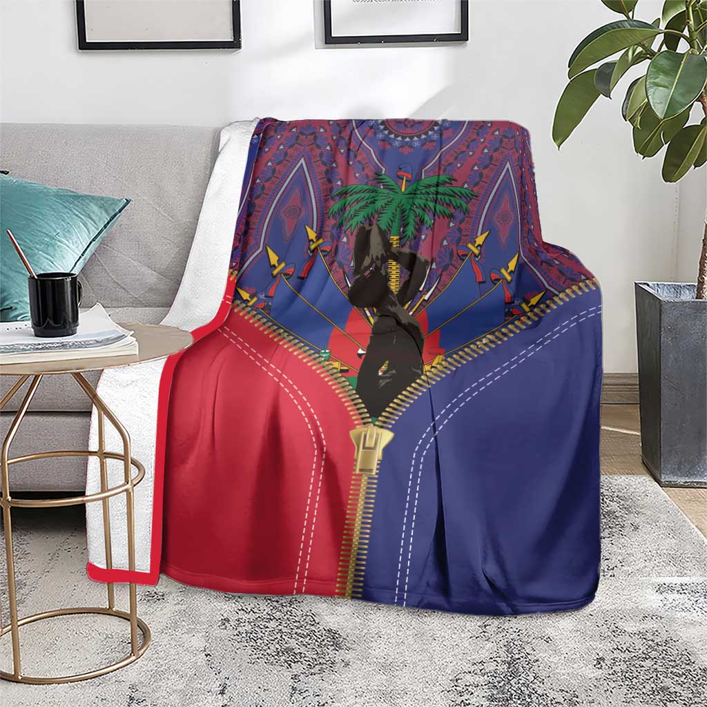 Haiti Heritage Month Blanket Zipper Stylized