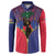 Haiti Heritage Month Button Sweatshirt Zipper Stylized