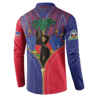 Haiti Heritage Month Button Sweatshirt Zipper Stylized