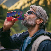 Haiti Heritage Month 4 in 1 Can Cooler Tumbler Zipper Stylized