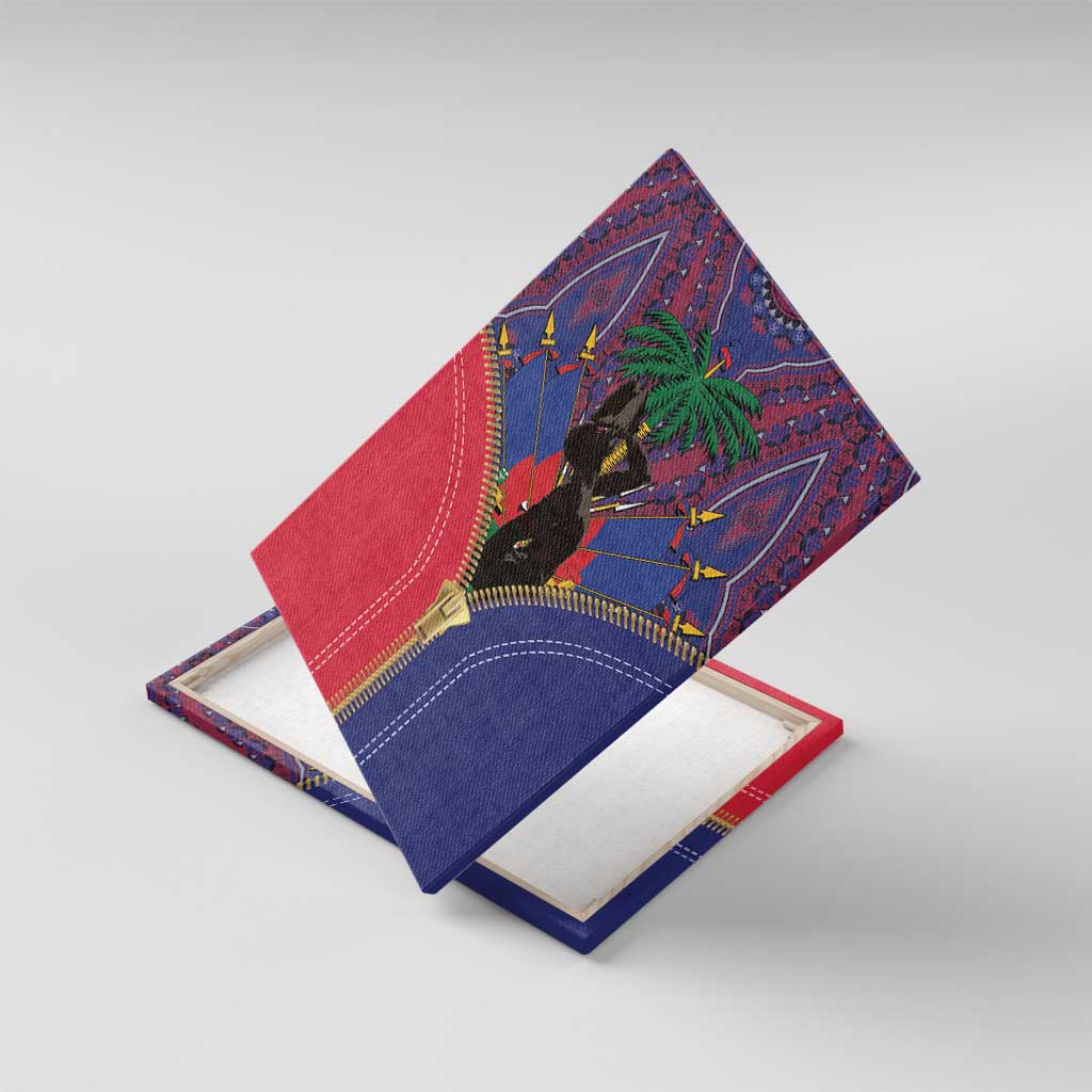 Haiti Heritage Month Canvas Wall Art Zipper Stylized
