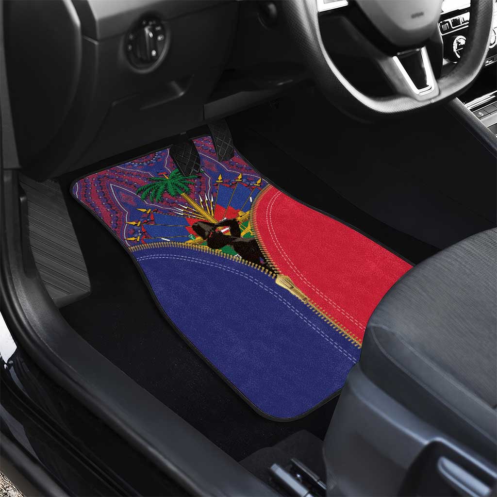Haiti Heritage Month Car Mats Zipper Stylized