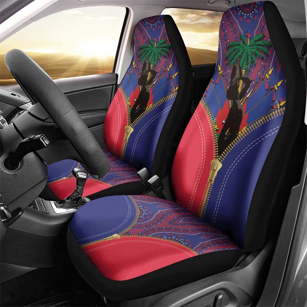 Haiti Heritage Month Car Seat Cover Zipper Stylized