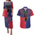 Haiti Heritage Month Couples Matching Puletasi and Hawaiian Shirt Zipper Stylized