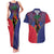 Haiti Heritage Month Couples Matching Tank Maxi Dress and Hawaiian Shirt Zipper Stylized