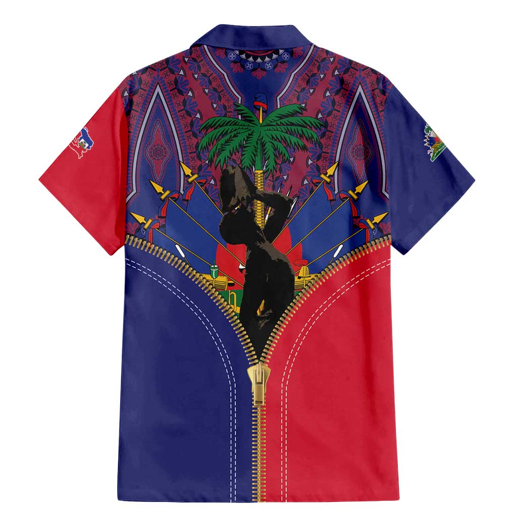 Haiti Heritage Month Family Matching Mermaid Dress and Hawaiian Shirt Zipper Stylized