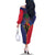 Haiti Heritage Month Family Matching Off The Shoulder Long Sleeve Dress and Hawaiian Shirt Zipper Stylized