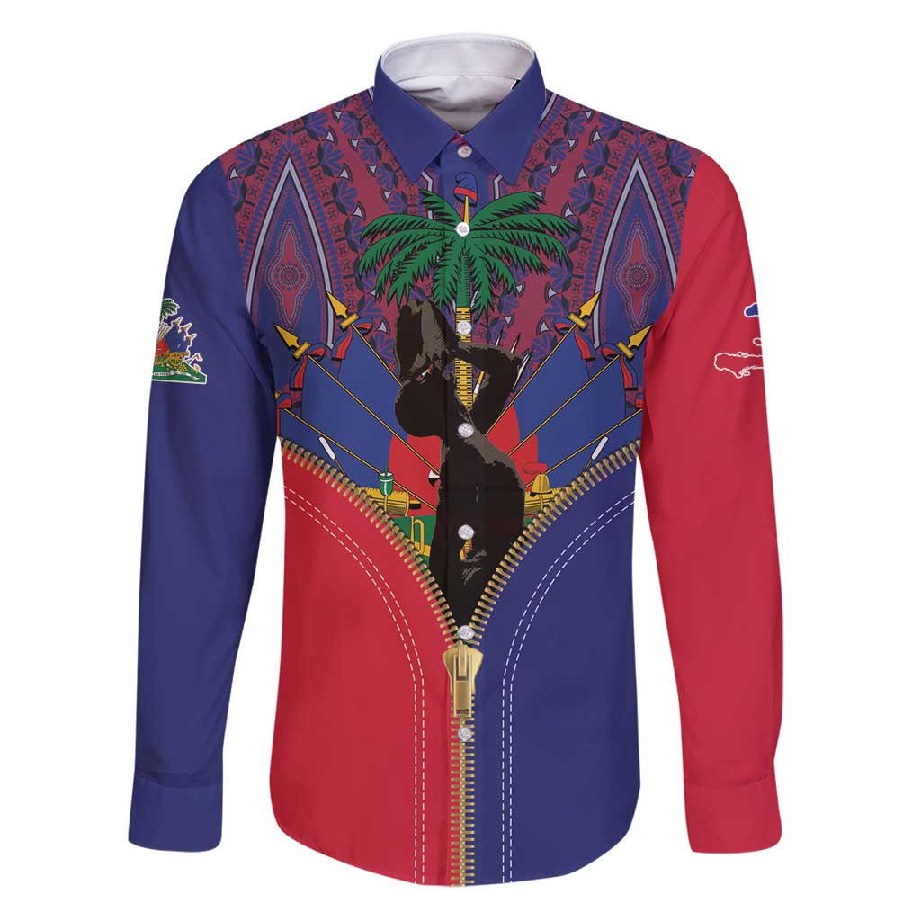 Haiti Heritage Month Family Matching Puletasi and Hawaiian Shirt Zipper Stylized