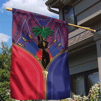 Haiti Heritage Month Garden Flag Zipper Stylized