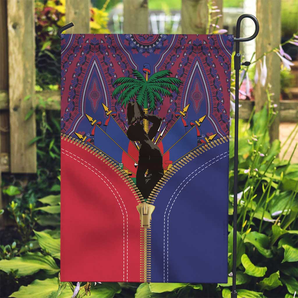 Haiti Heritage Month Garden Flag Zipper Stylized
