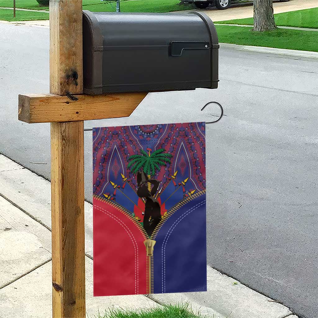 Haiti Heritage Month Garden Flag Zipper Stylized