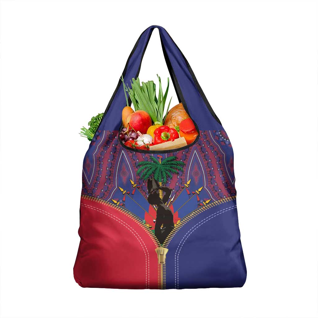 Haiti Heritage Month Grocery Bag Zipper Stylized