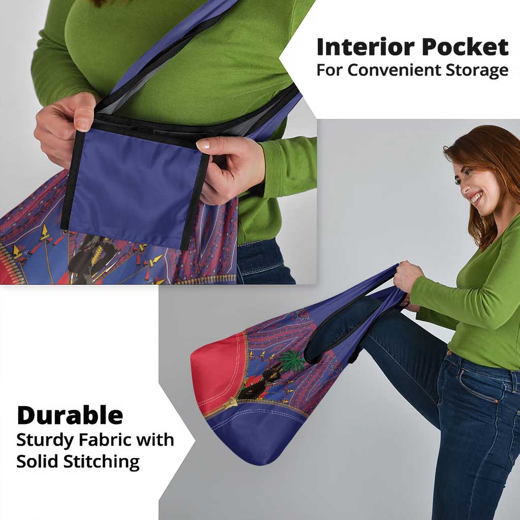 Haiti Heritage Month Grocery Bag Zipper Stylized