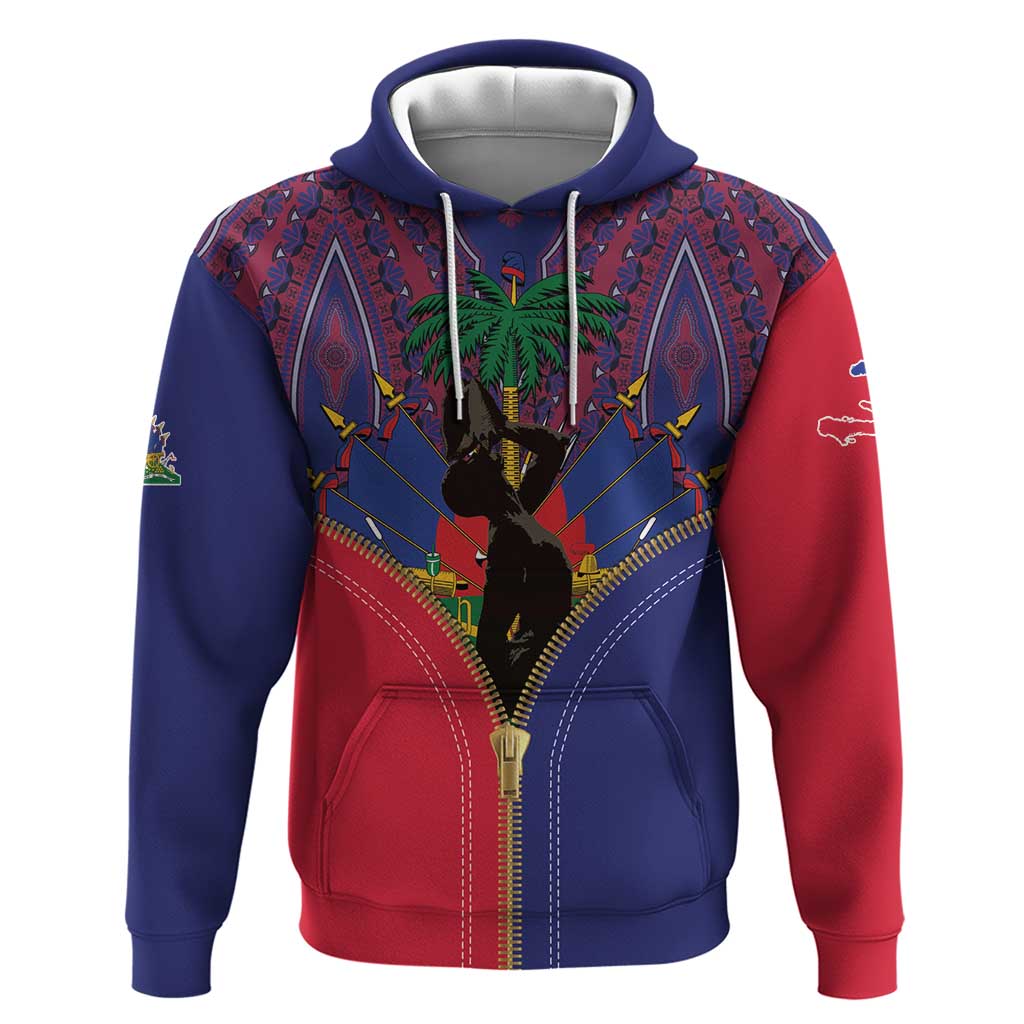 Haiti Heritage Month Hoodie Zipper Stylized