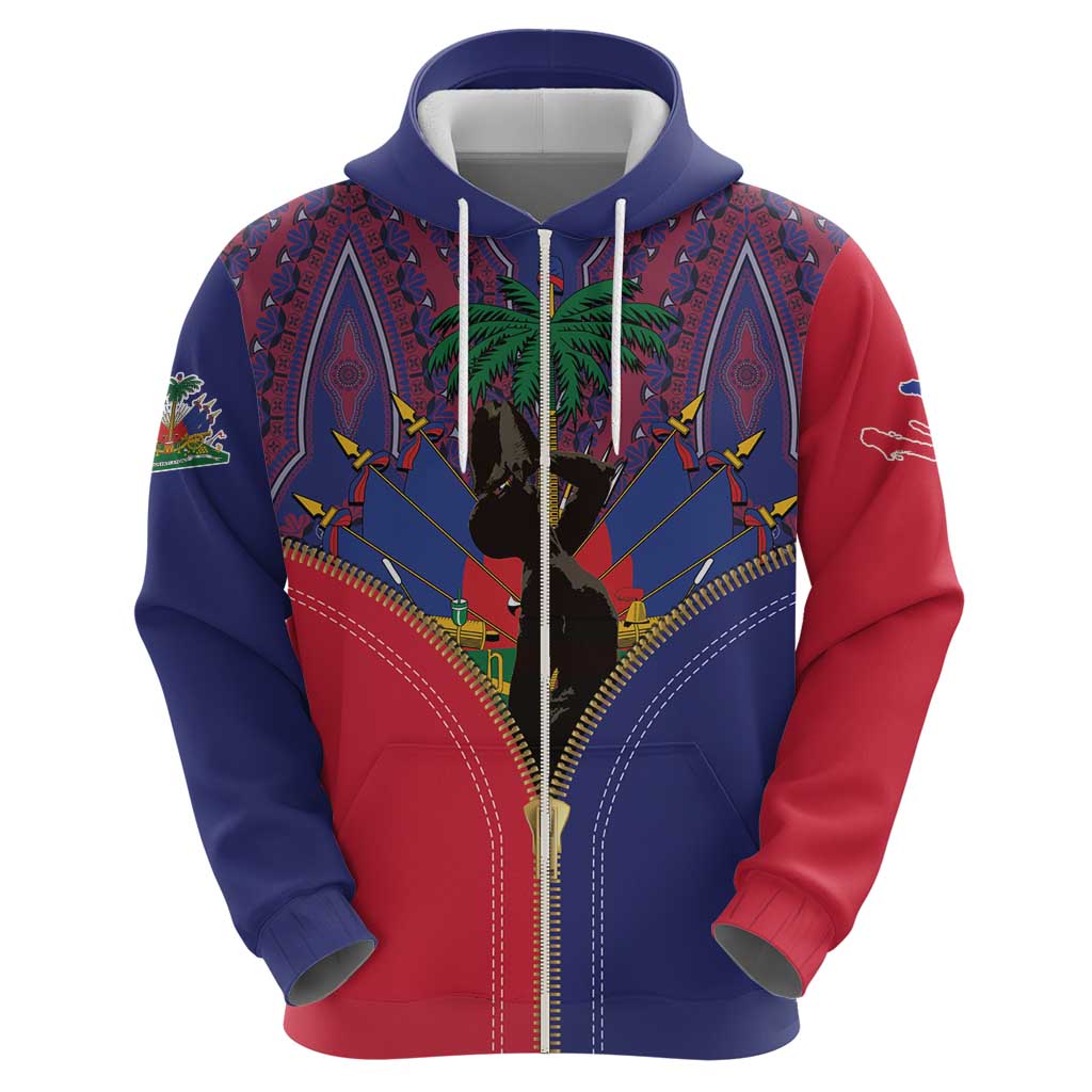Haiti Heritage Month Hoodie Zipper Stylized