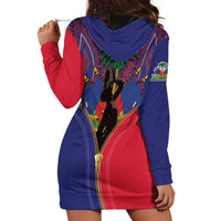 Haiti Heritage Month Hoodie Dress Zipper Stylized