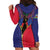 Haiti Heritage Month Hoodie Dress Zipper Stylized