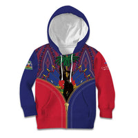 Haiti Heritage Month Kid Hoodie Zipper Stylized