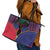 Haiti Heritage Month Leather Tote Bag Zipper Stylized