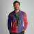 Haiti Heritage Month Long Sleeve Polo Shirt Zipper Stylized