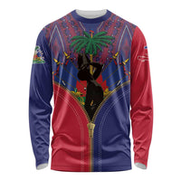 Haiti Heritage Month Long Sleeve Shirt Zipper Stylized