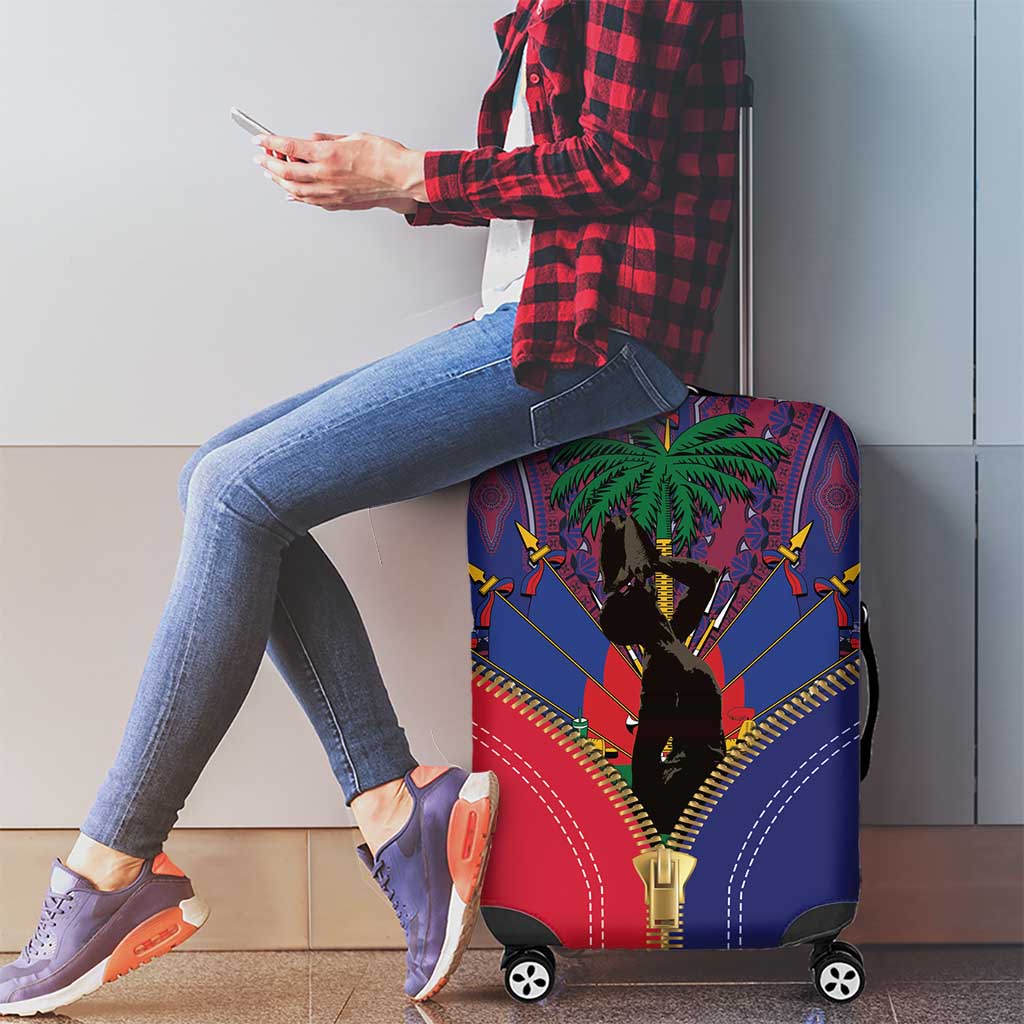 Haiti Heritage Month Luggage Cover Zipper Stylized