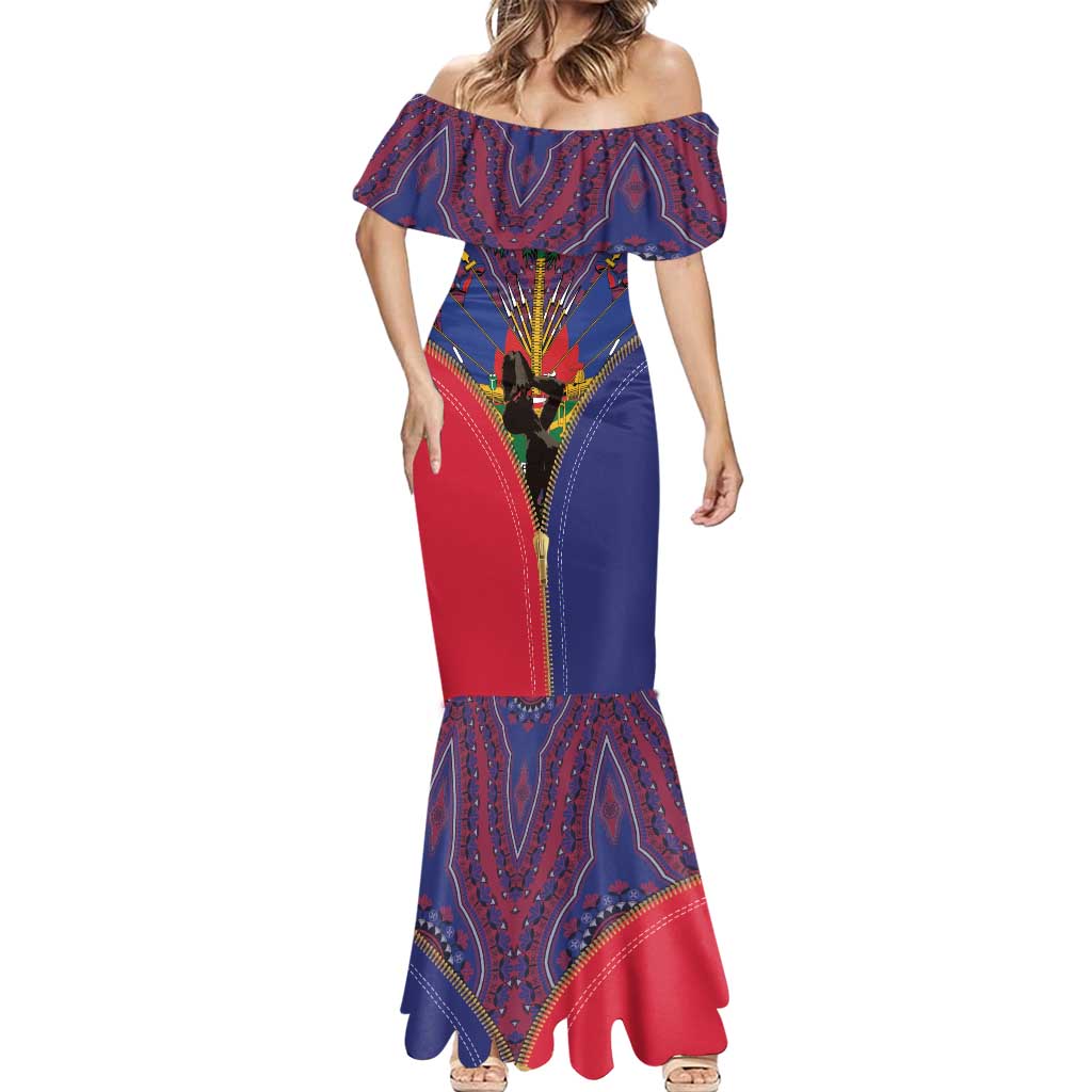 Haiti Heritage Month Mermaid Dress Zipper Stylized