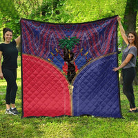 Haiti Heritage Month Quilt Zipper Stylized