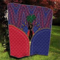 Haiti Heritage Month Quilt Zipper Stylized