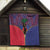 Haiti Heritage Month Quilt Zipper Stylized