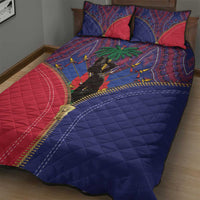 Haiti Heritage Month Quilt Bed Set Zipper Stylized