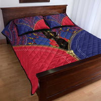 Haiti Heritage Month Quilt Bed Set Zipper Stylized