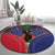 Haiti Heritage Month Round Carpet Zipper Stylized