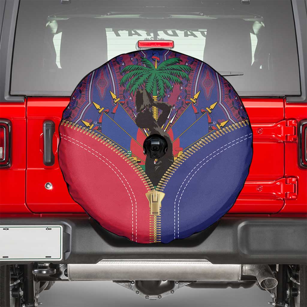 Haiti Heritage Month Spare Tire Cover Zipper Stylized