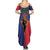 Haiti Heritage Month Summer Maxi Dress Zipper Stylized