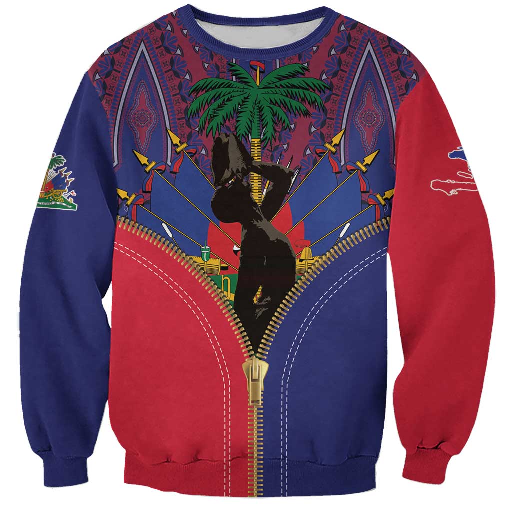 Haiti Heritage Month Sweatshirt Zipper Stylized