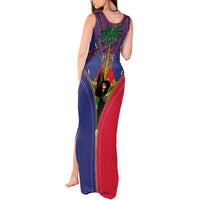 Haiti Heritage Month Tank Maxi Dress Zipper Stylized