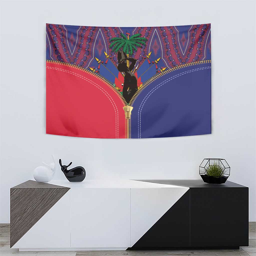 Haiti Heritage Month Tapestry Zipper Stylized