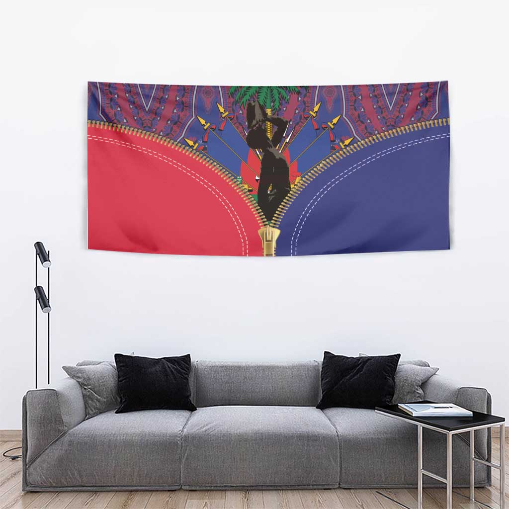Haiti Heritage Month Tapestry Zipper Stylized