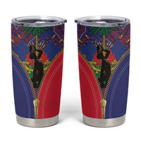 Haiti Heritage Month Tumbler Cup Zipper Stylized